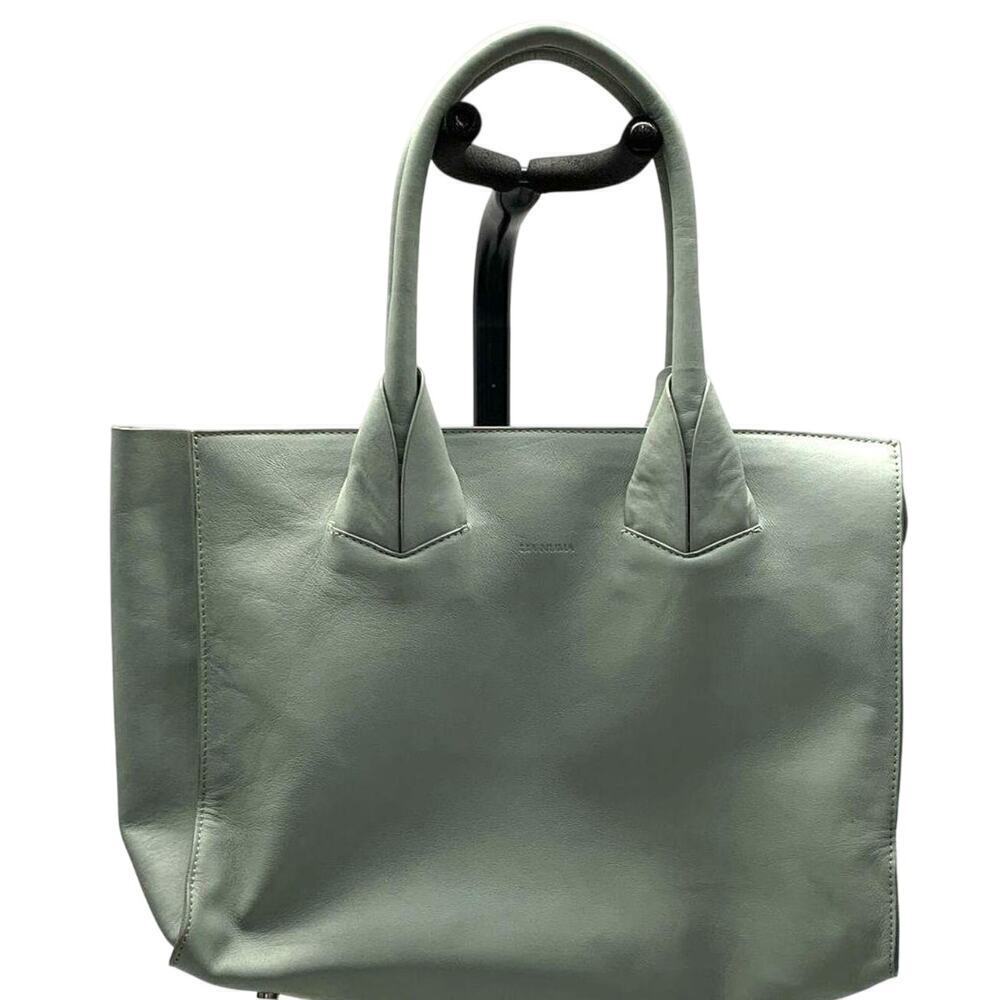 Lia‎ Numa Green Leather Studded Crossbody Bag – Made in Italy $240